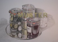 15 Uhren Zeit ca 50x40